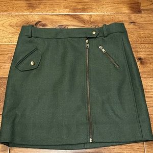 J. Crew NWT Olive / Army Green Mini Skirt Size 0